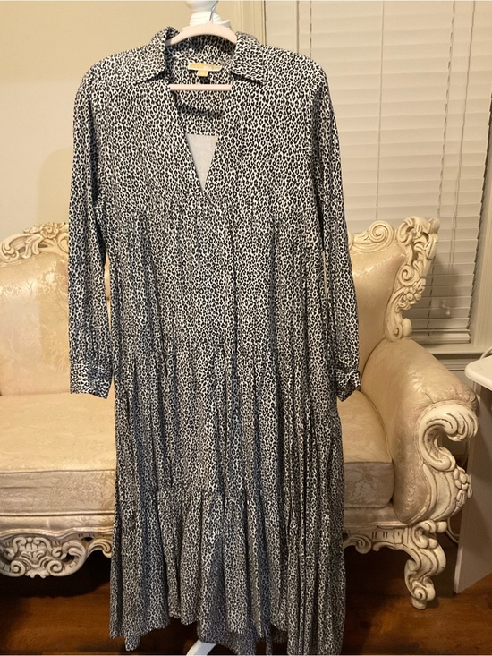 Michael Kors Dresses & Skirts - Michael Kors Black and White Tiered Maxi Dress